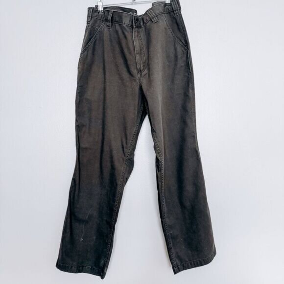 Carhartt Grey Canvas Relaxed Fit Pants Size 36x30 - Picture 2 of 10